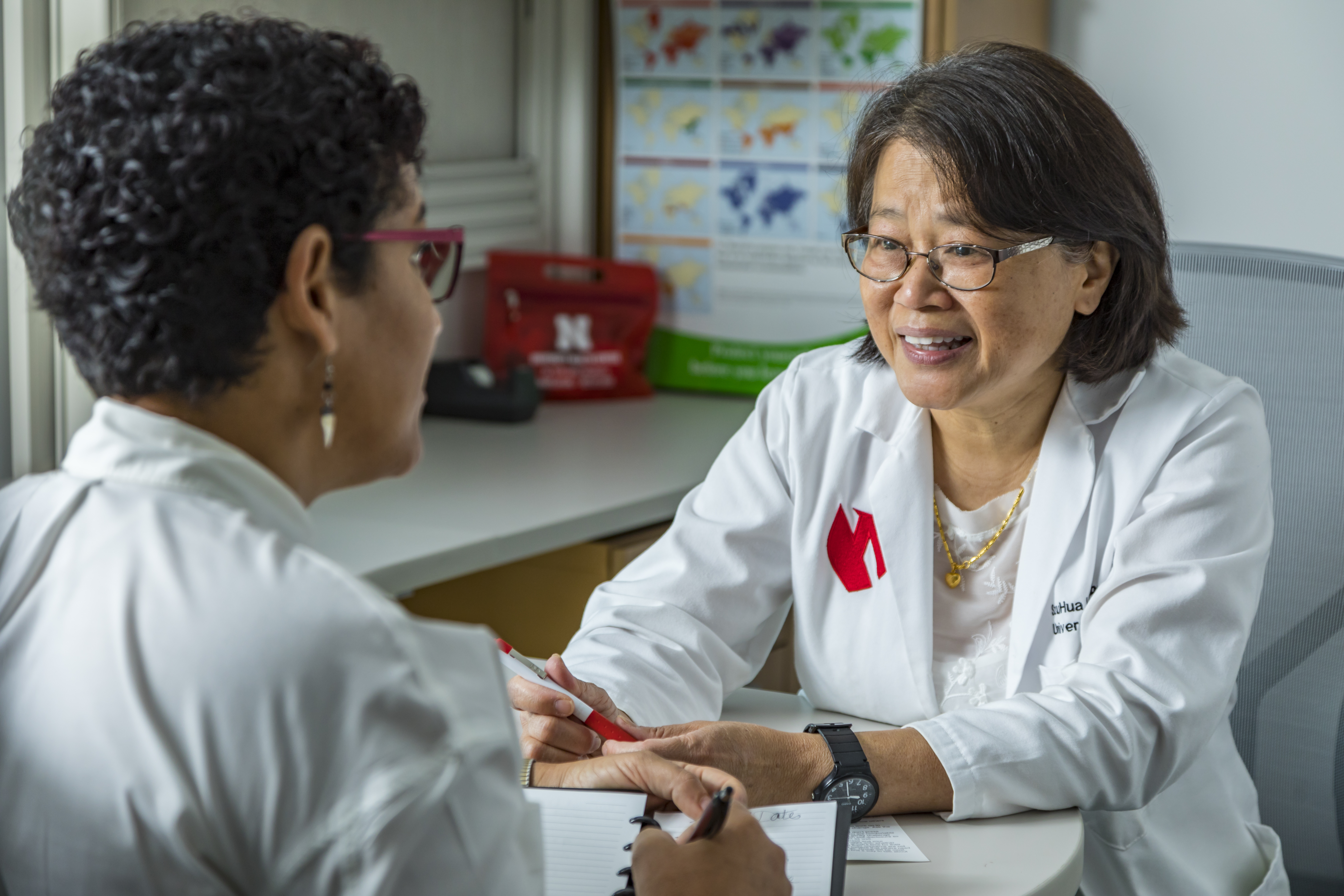 doctor helping person