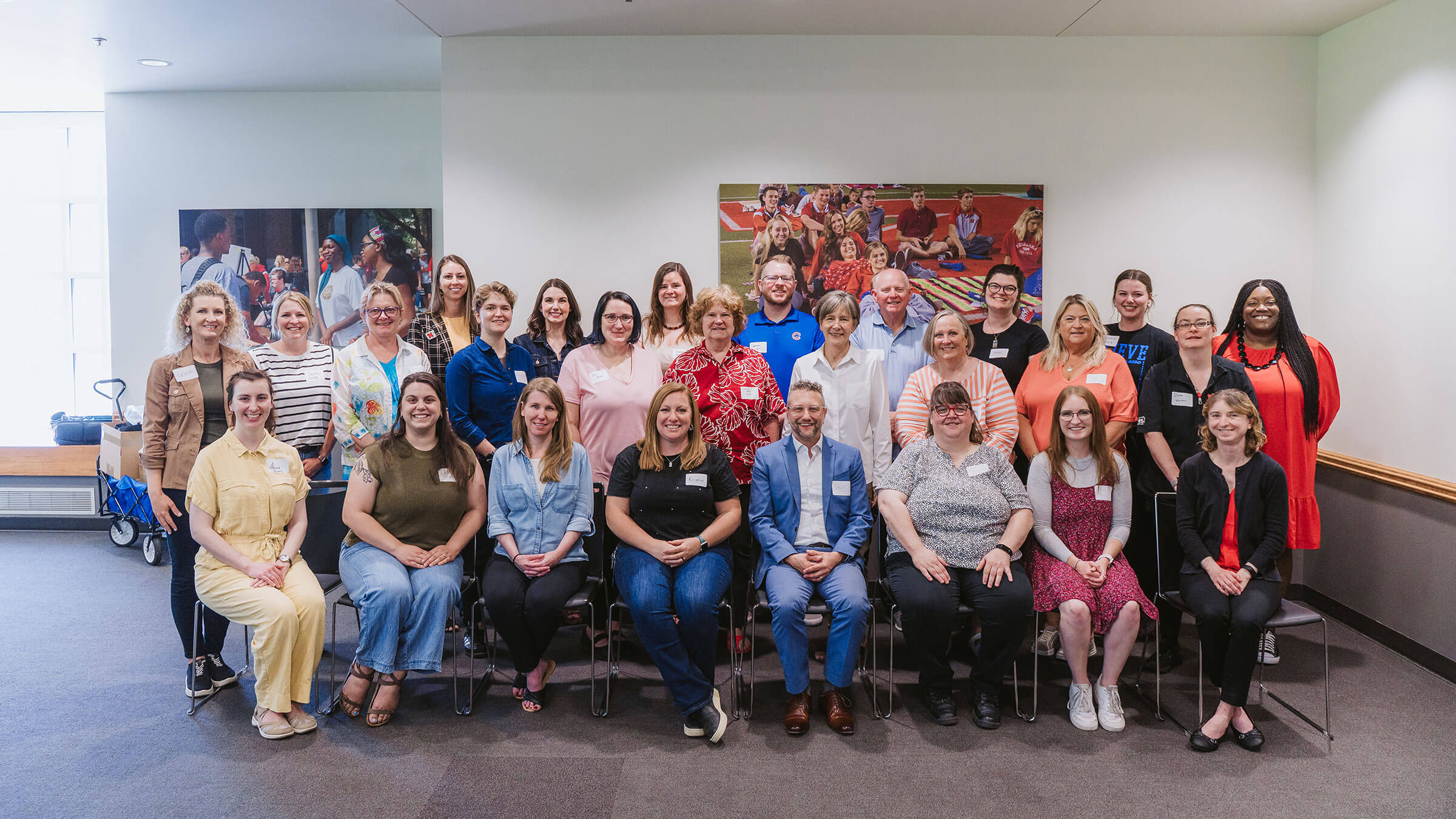 Group photo of staff mentorship program attendees