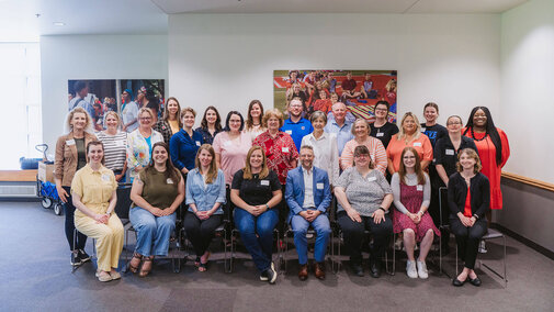 Group photo of staff mentorship program attendees