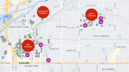 map of campuses