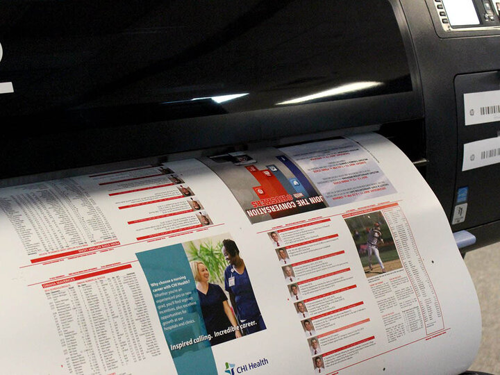 paper coming off a printer