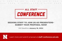 Seeking staff to join us as presenters - submit your proposal now!